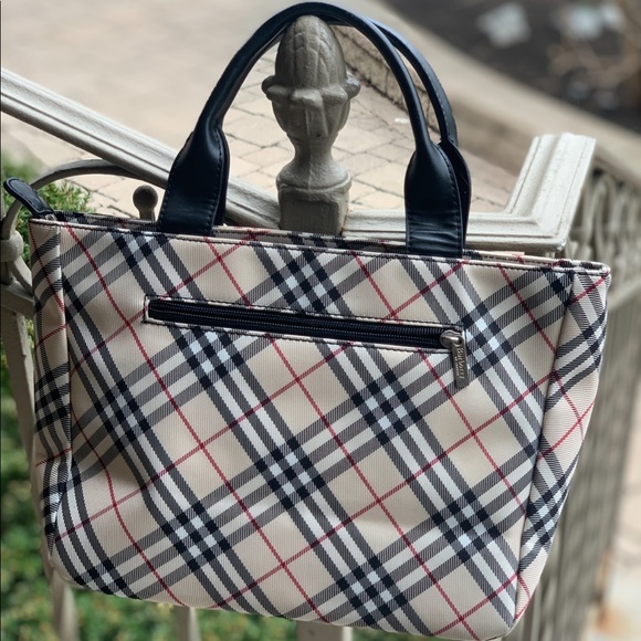 WOMEN’S AITHENTIC VINTAGE PRE-LOVED BURBERRY OF LONDON TOTE BAG PURSE - Picture 1 of 6